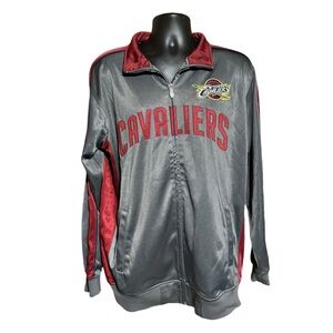 Cavaliers NBA Majestic Men's Jacket Polyester Large Tall Full Zip up.